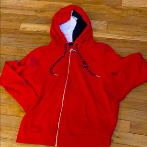 Tommy Hilfiger size large red hoodie